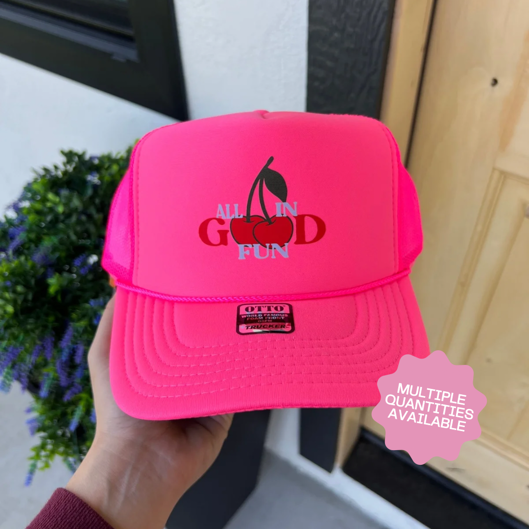 END OF SUMMER INVENTORY CLEAR OUT SALE- Neon Pink All In Good Fun