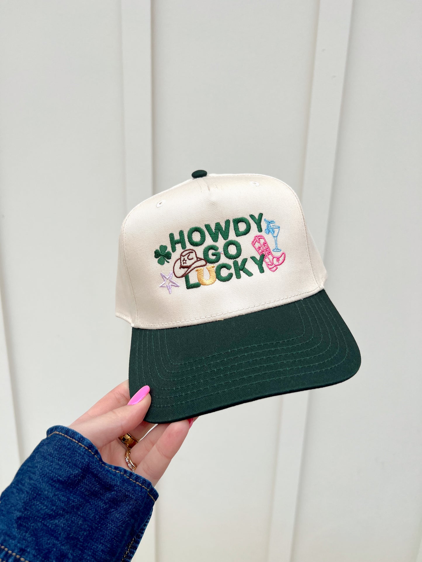 Howdy Go Lucky Embroidered Hat