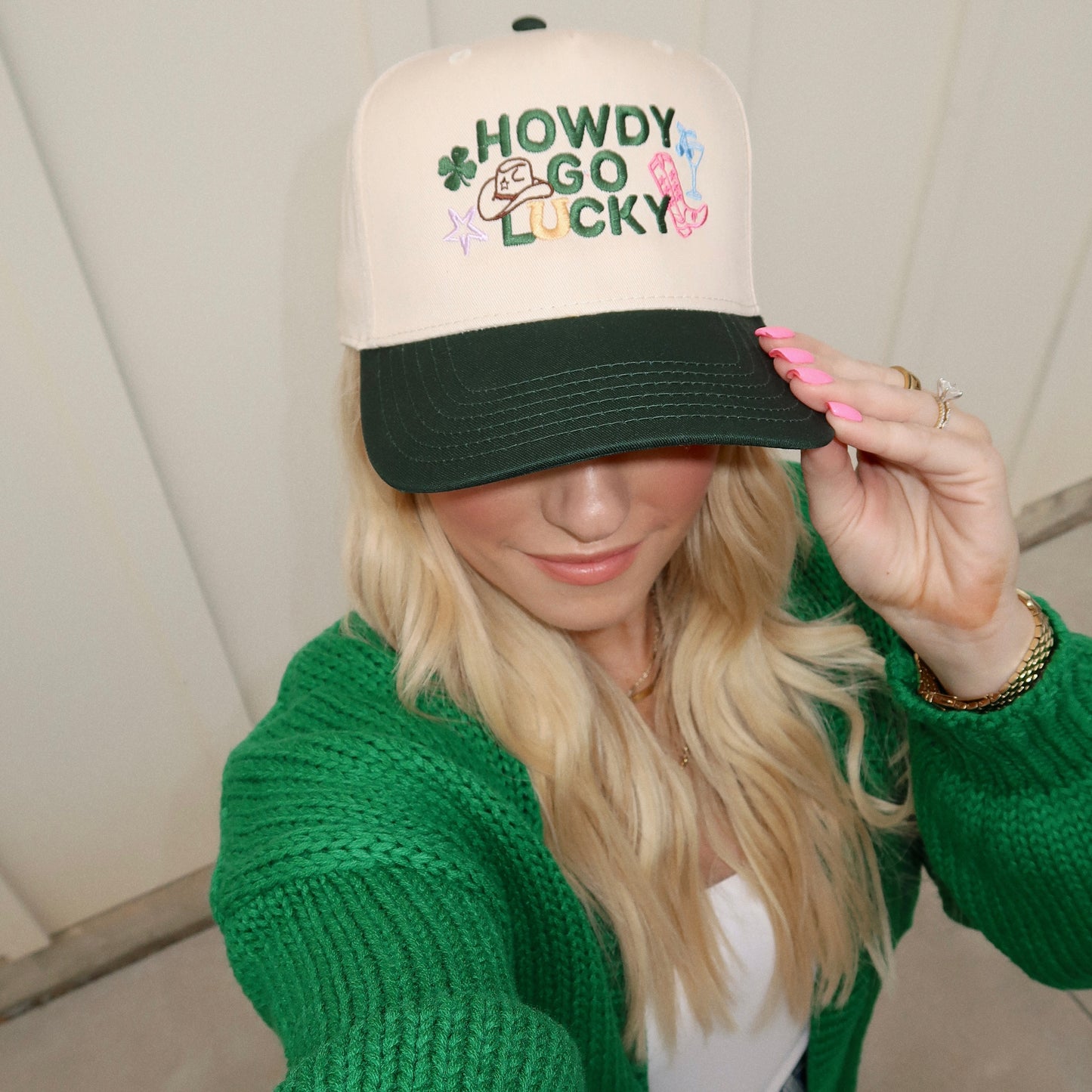 Howdy Go Lucky Embroidered Hat
