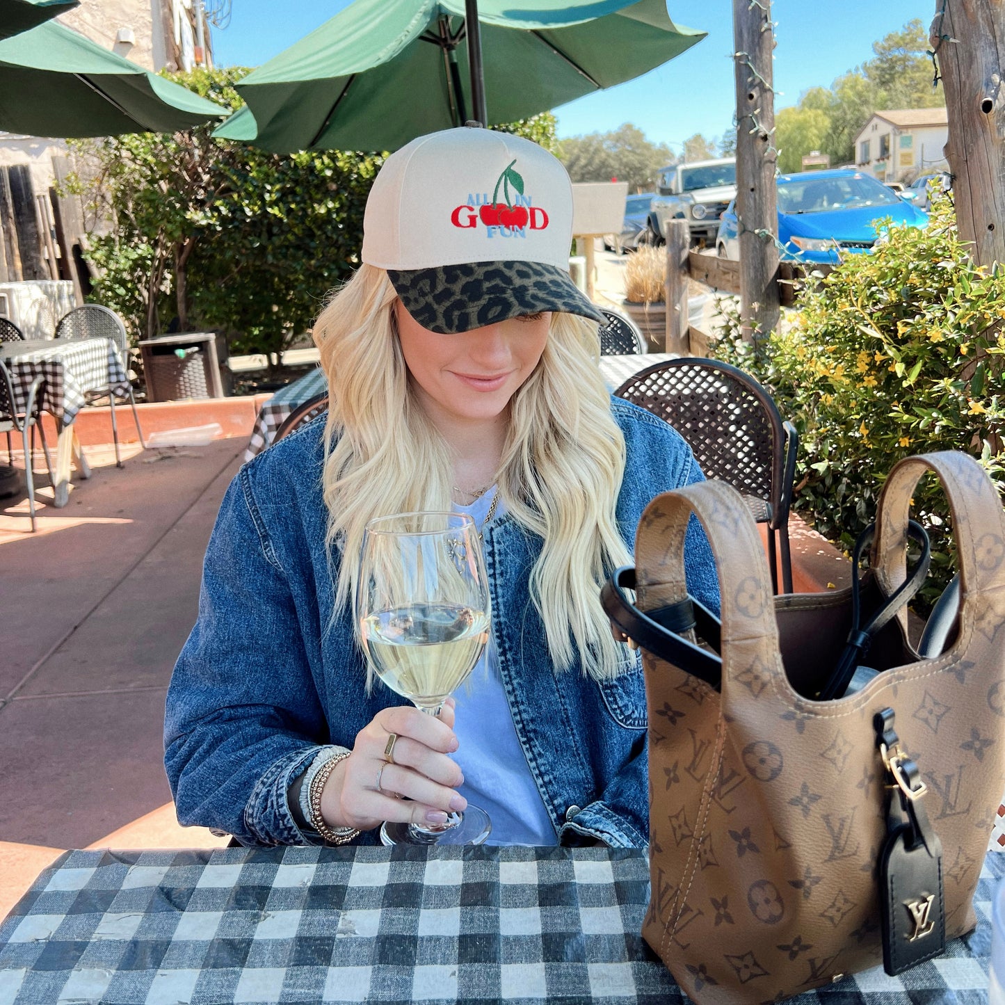 All In Good Fun-Leopard Embroidered Hat