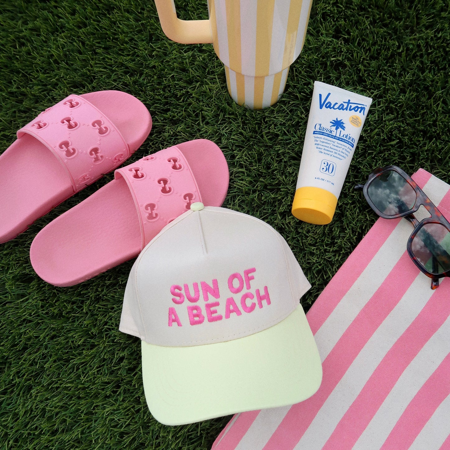 Sun Of A Beach- Pale Yellow/Natural