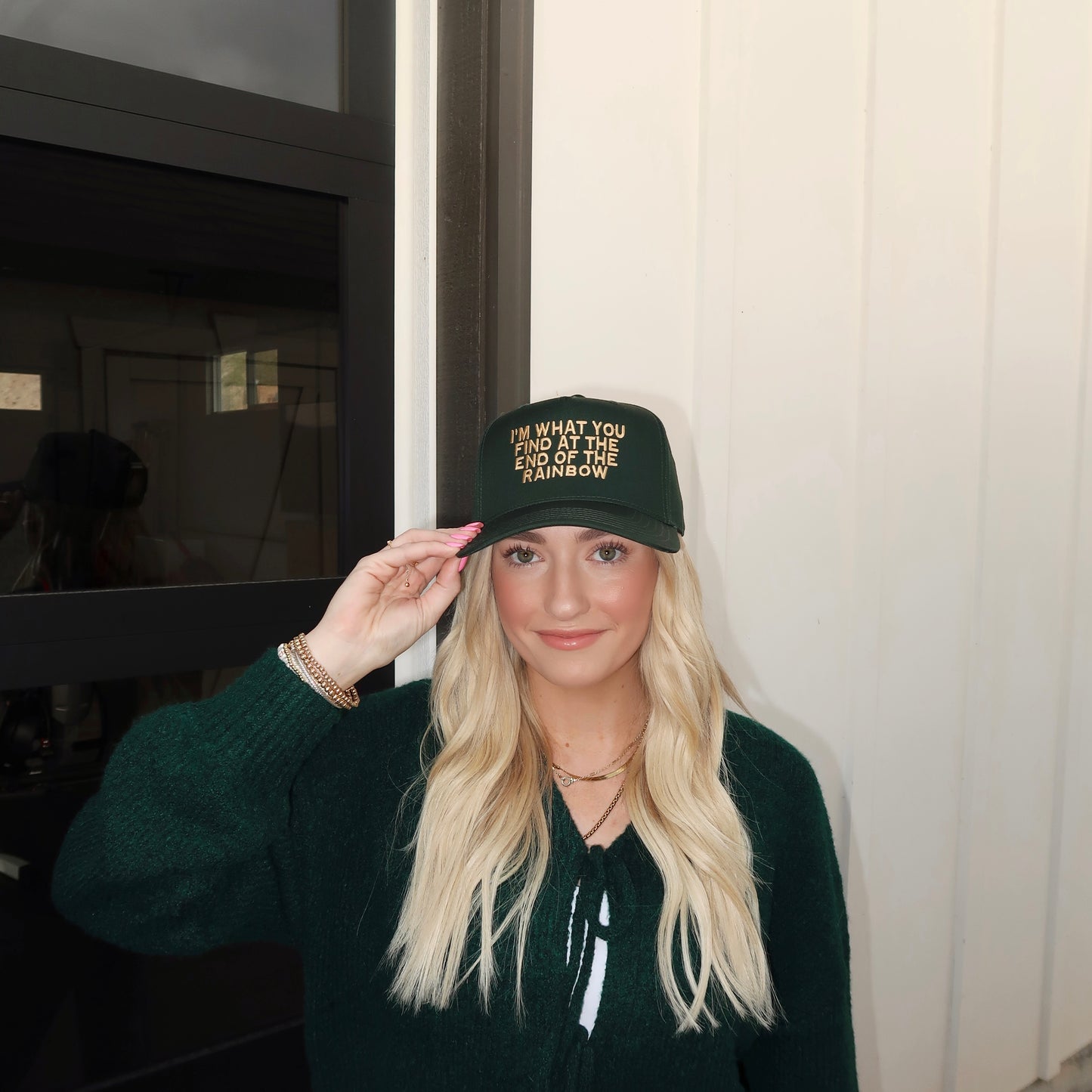 I'm What You Find At The End Of The Rainbow Embroidered Hat