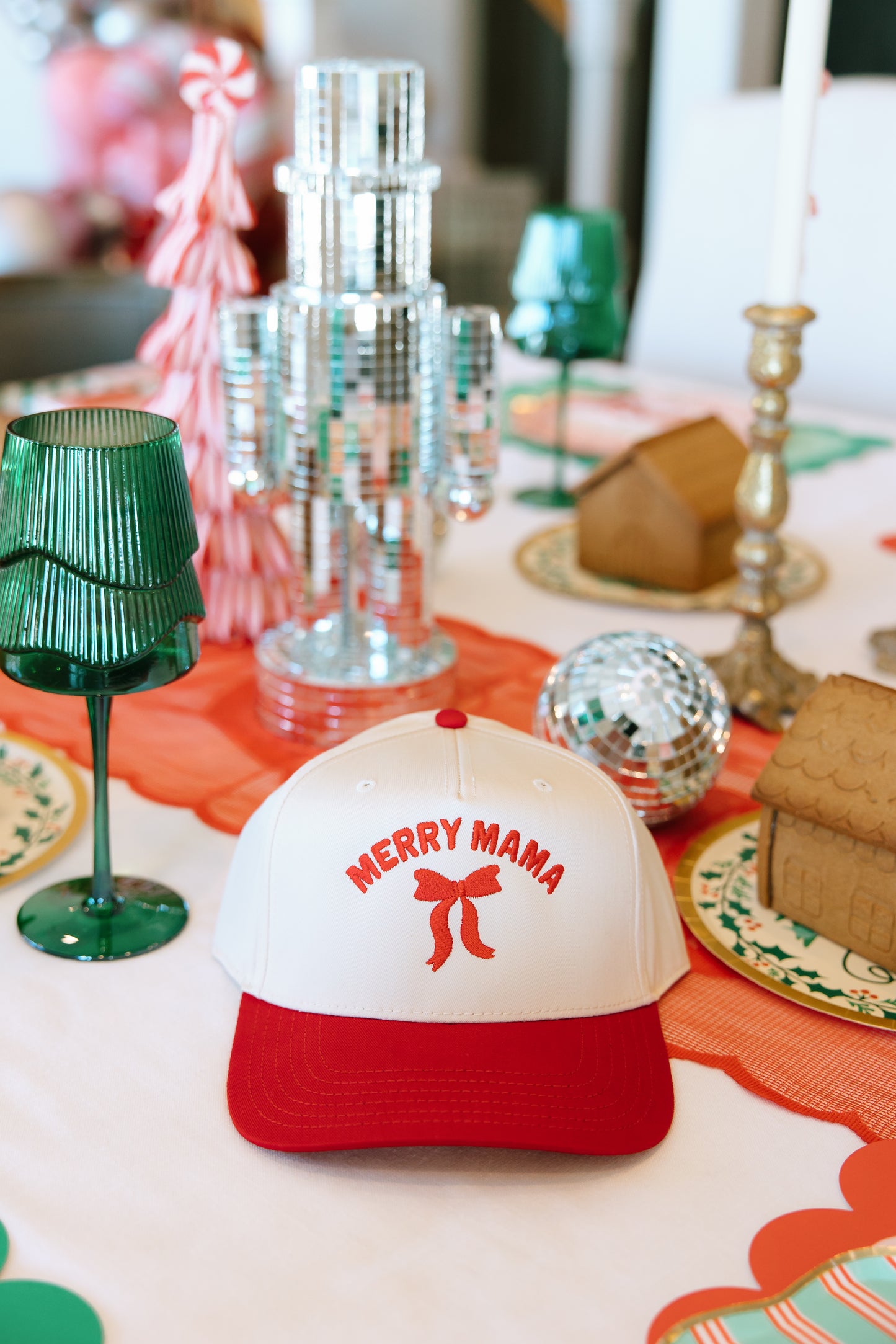 Merry Mama Embroidered Hat