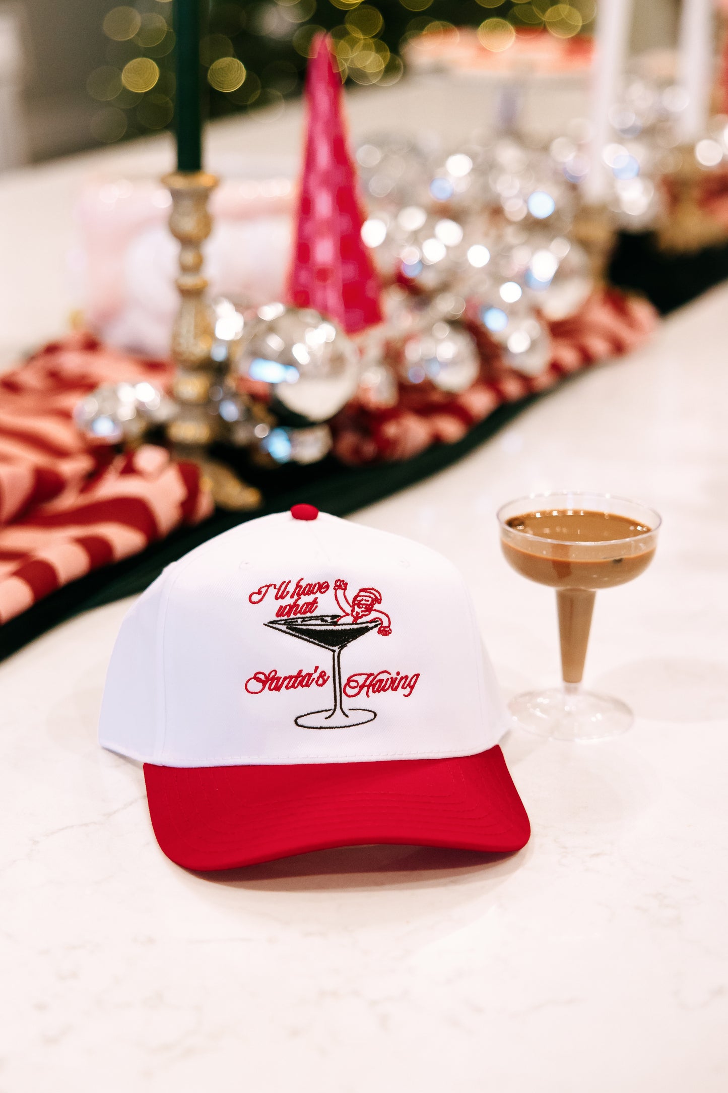 I'll Have What Santa's Having- Embroidered Hat