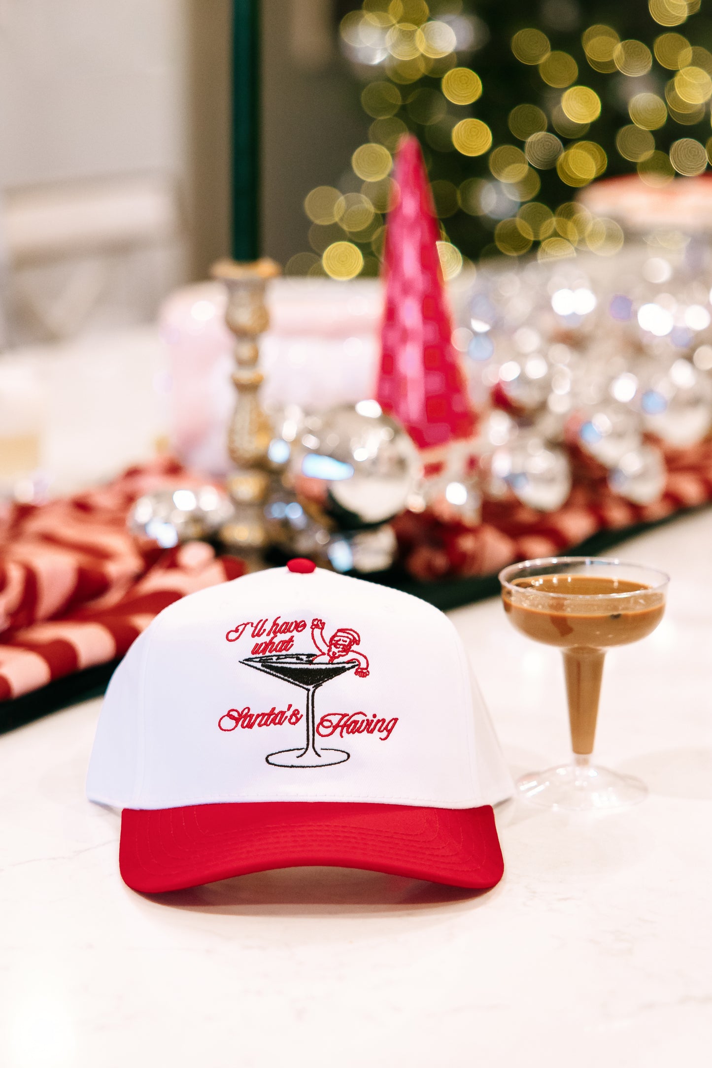 I'll Have What Santa's Having- Embroidered Hat