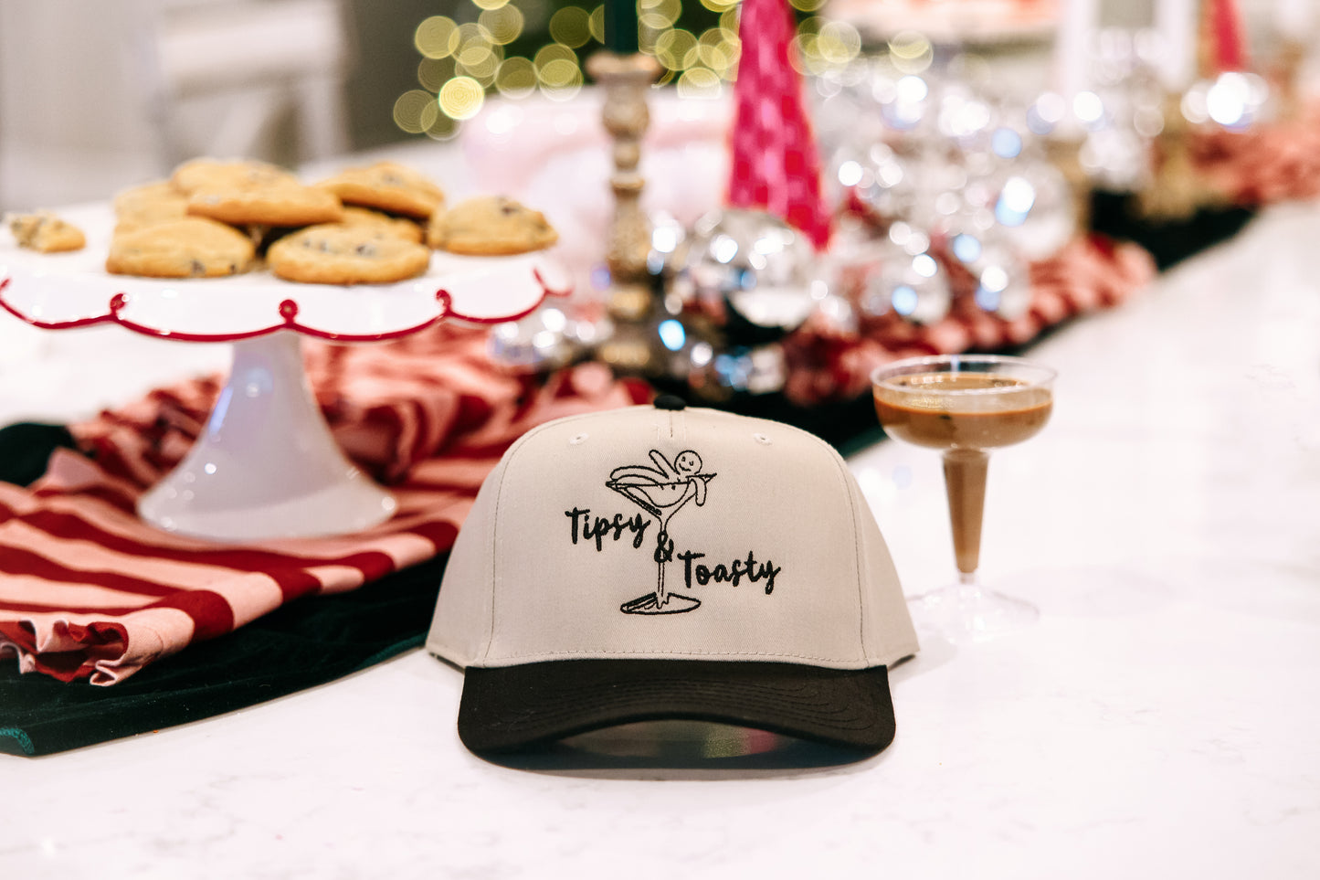Tipsy & Toasty Embroidered Hat