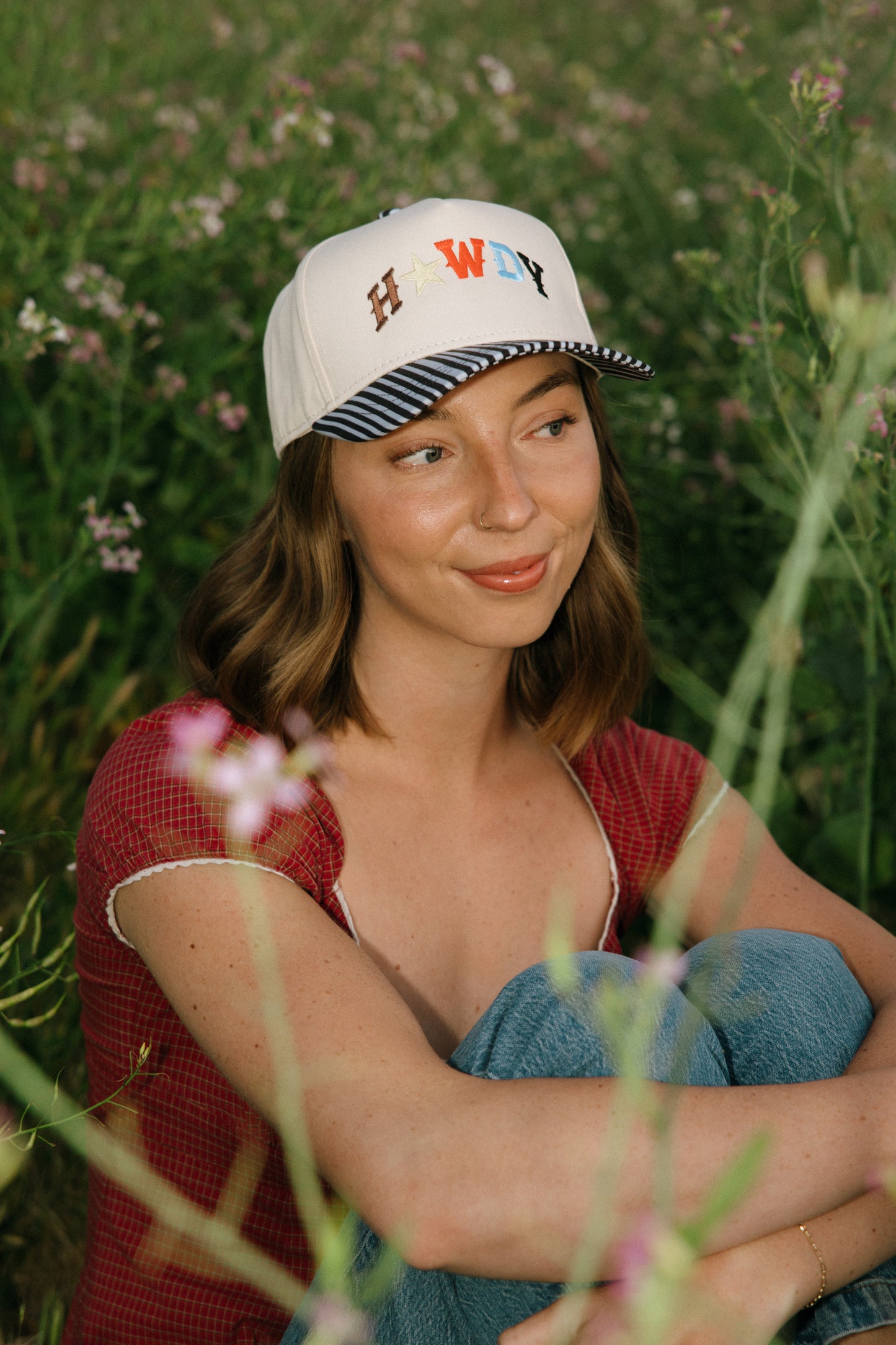 Howdy Black Stripe Hat