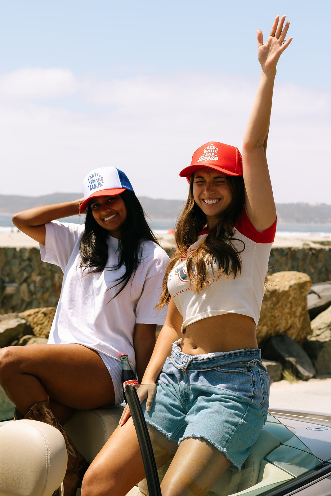 Red, White, & Booze Red Foam Trucker Hat
