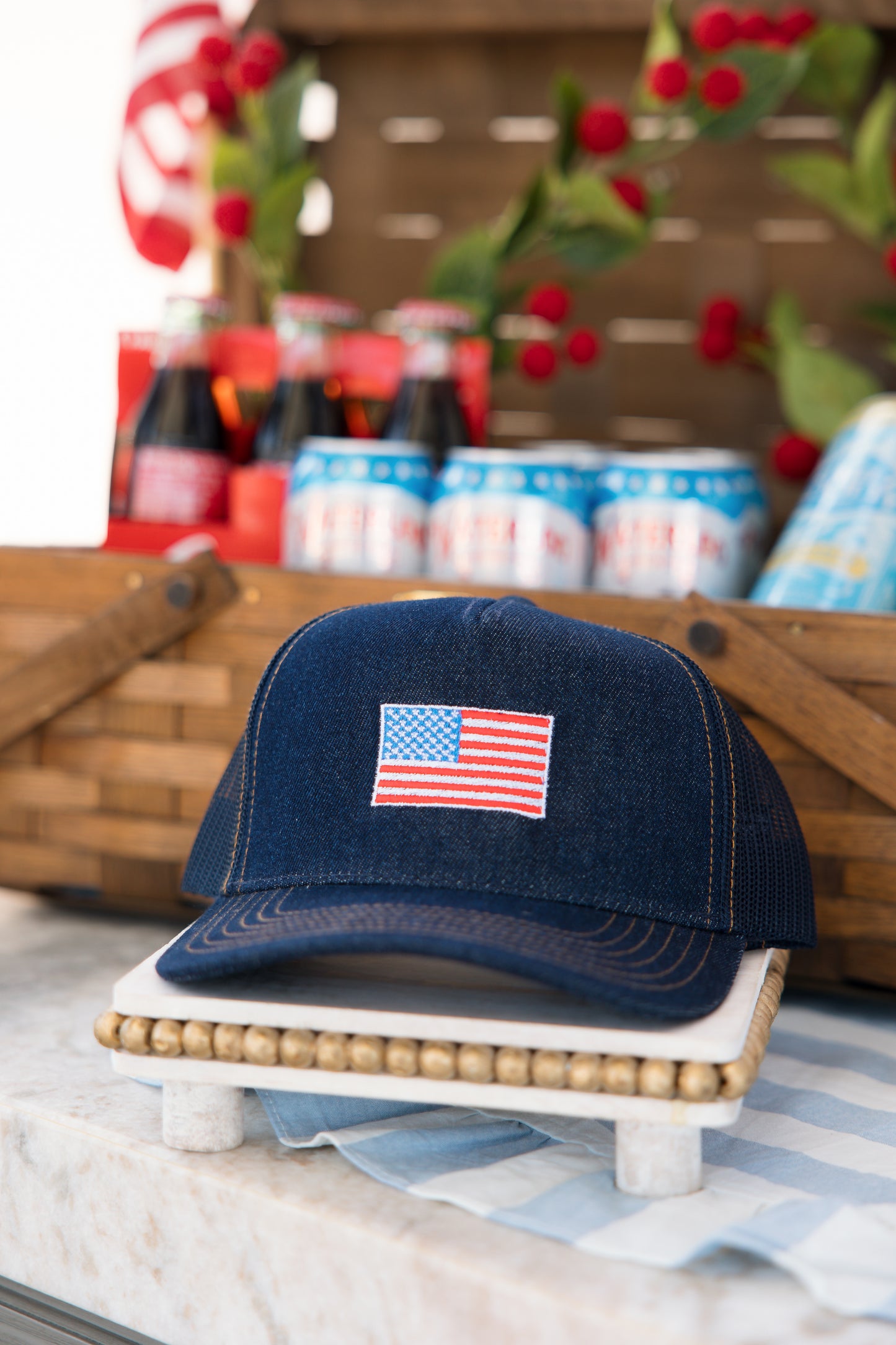 USA Flag Denim Hat