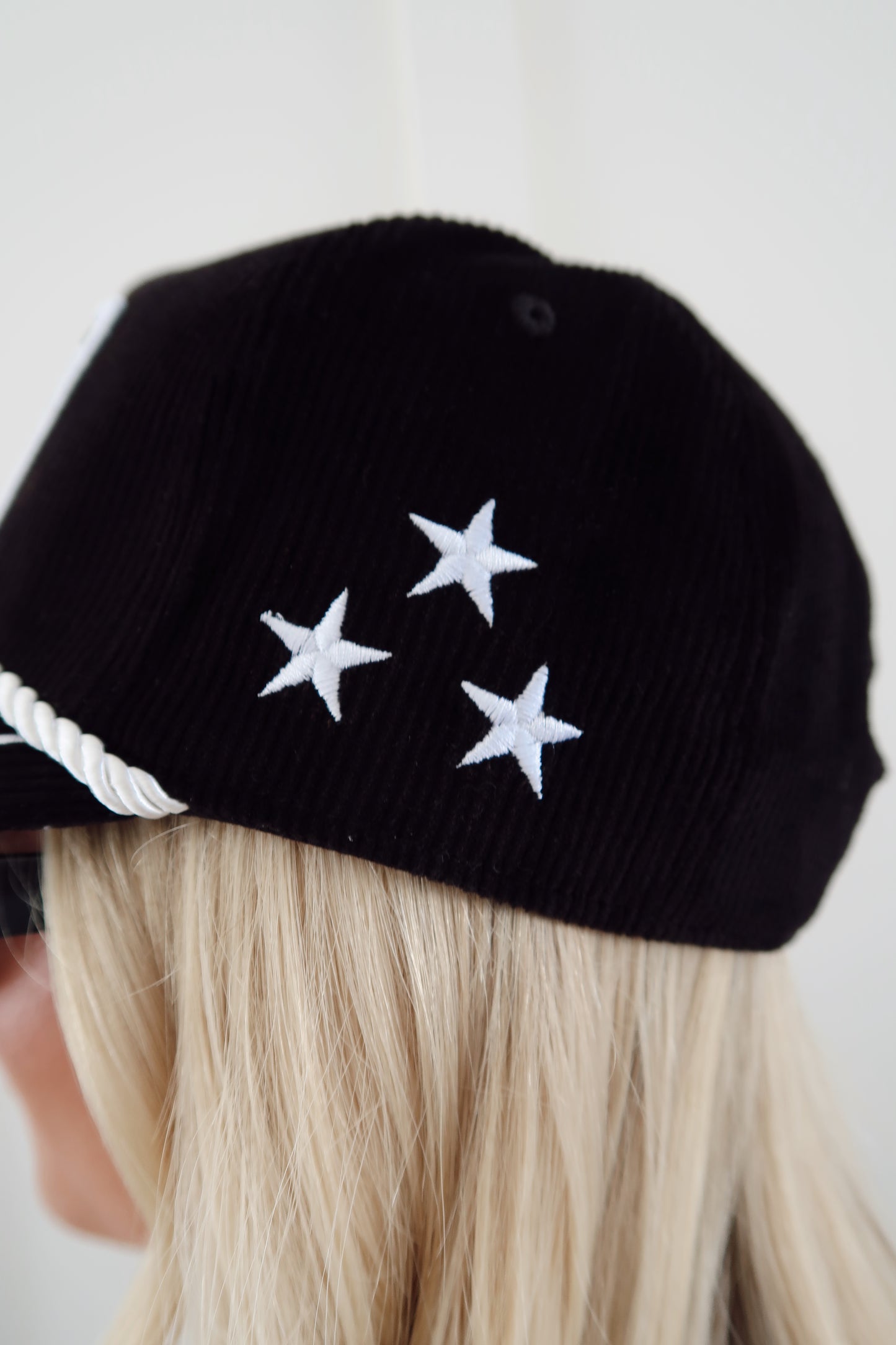 Tailgates Well With Others Black Corduroy Patch Hat