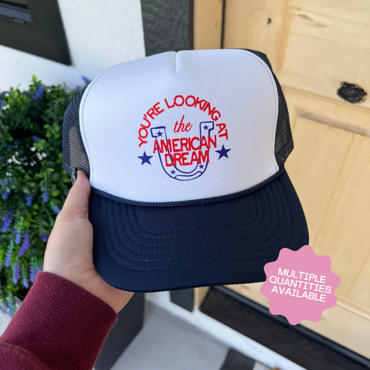 END OF SUMMER INVENTORY CLEAR OUT SALE- Navy/White You’re Looking At The American Dream