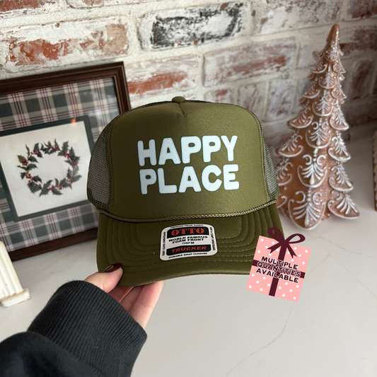 BOGO FREE- INVENTORY CLEAR OUT SALE HOLIDAY EDITION- Ole Green Foam Trucker Happy Place