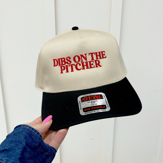 Dibs On The Pitcher-Baseball Hats