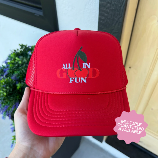 END OF SUMMER INVENTORY CLEAR OUT SALE- Red All In Good Fun