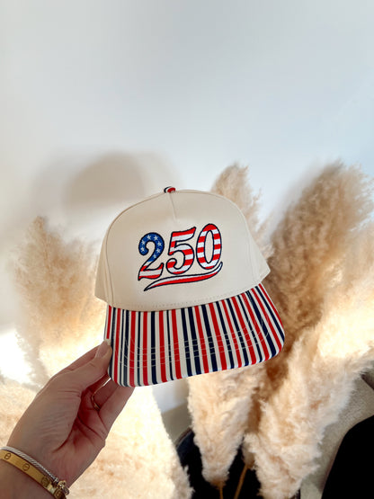 250 Red White & Blue Stripe Hat