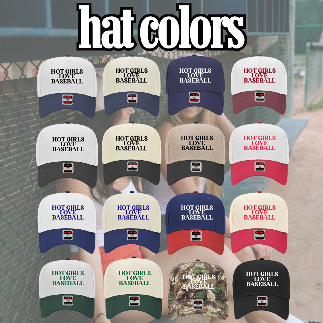 Hot Girls Love Baseball Embroidered Hat