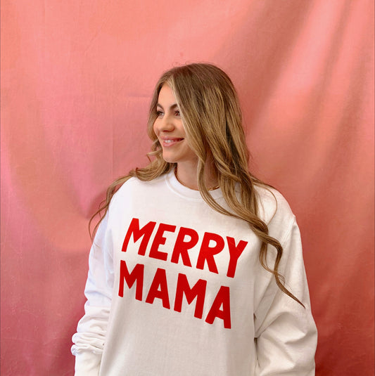 Merry Mama Crewneck- Holiday Shop
