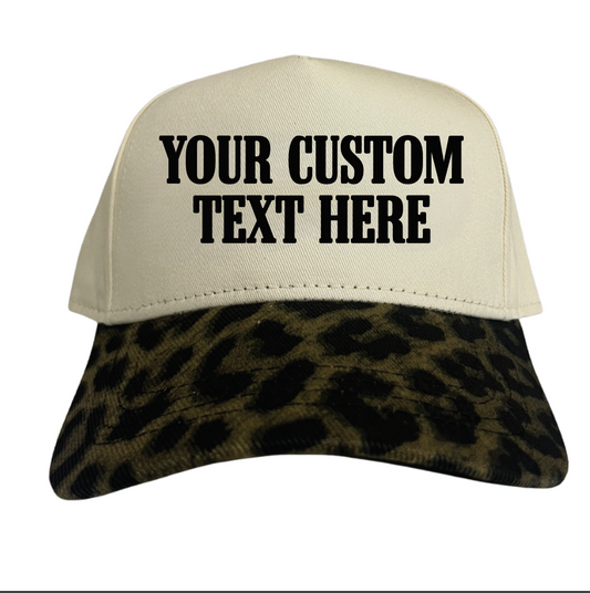 Custom Leopard Hat