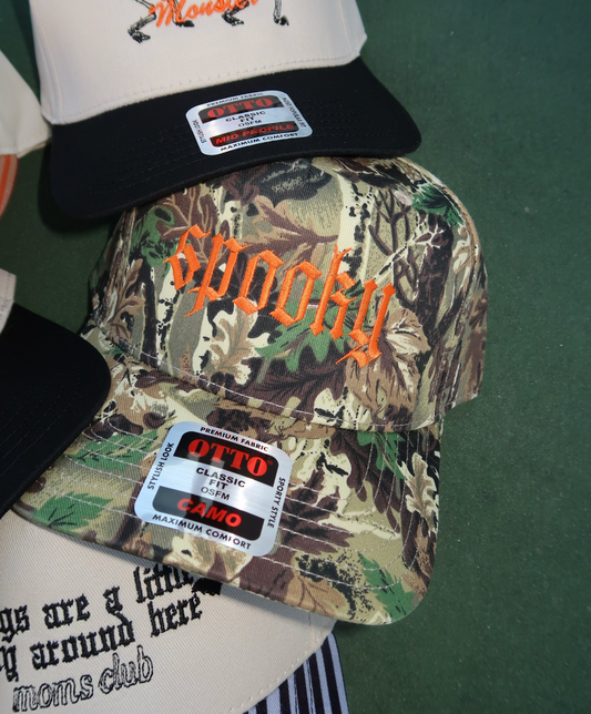 Spooky Camo Embroidered Hat
