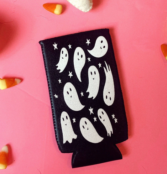 Ghosts Halloween Can Cooler