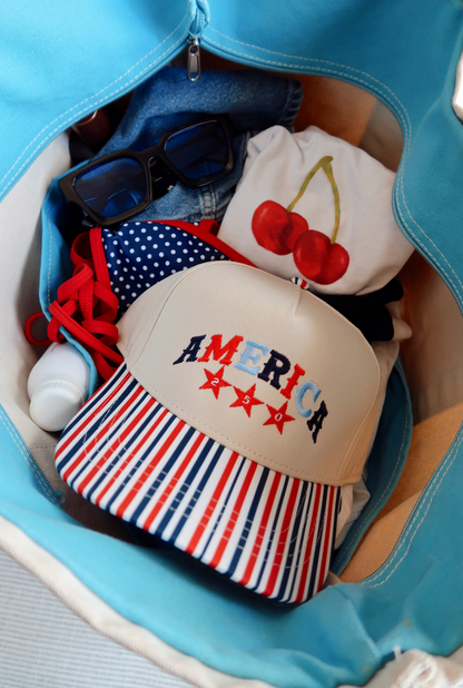 America 250 Red White & Blue Stripe Hat