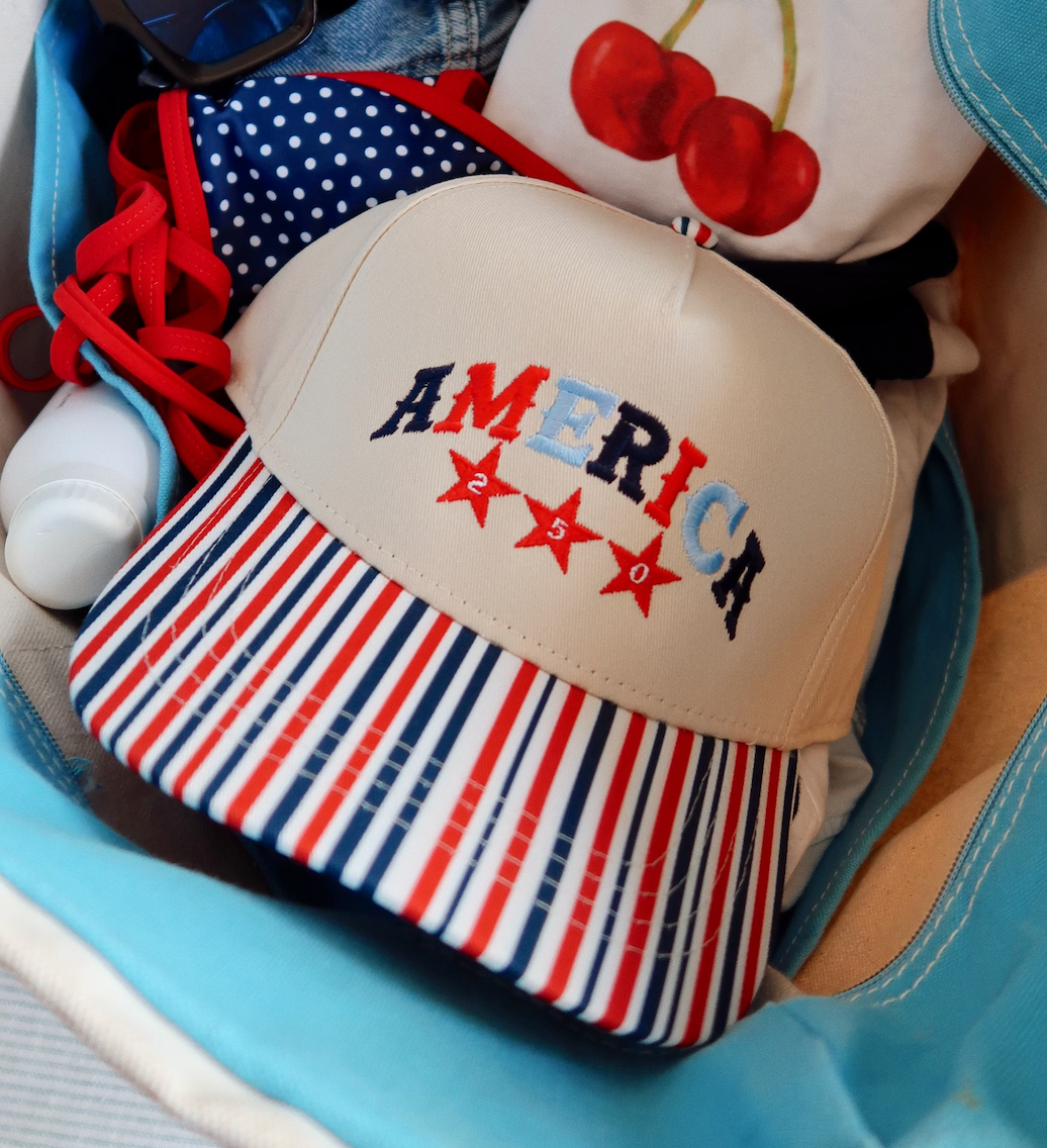 America 250 Red White & Blue Stripe Hat