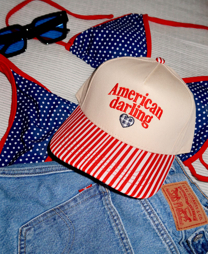 American Darling Red Stripe Hat