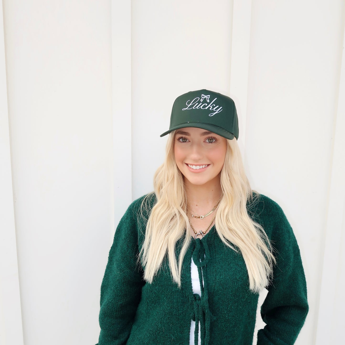Lucky- Embroidered Trucker Hat