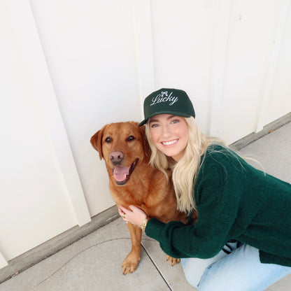 Lucky- Embroidered Trucker Hat