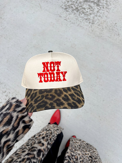 Not Today Leopard Hat