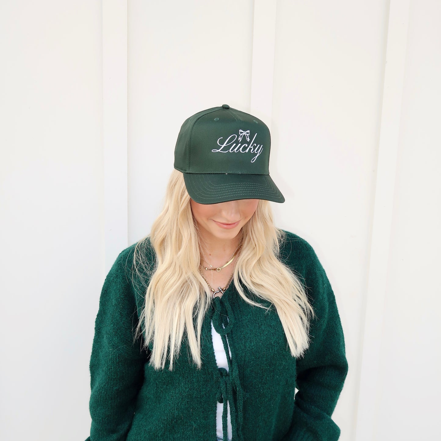 Lucky- Embroidered Trucker Hat