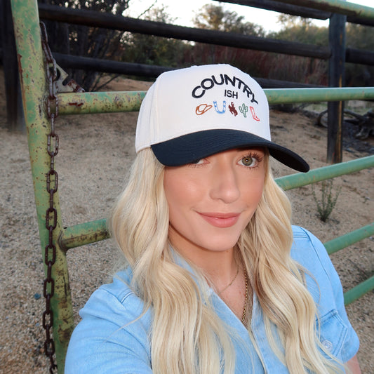 Country-ish Embroidered Hat