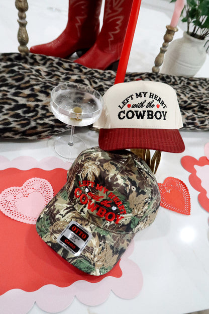 Left My Heart With The Cowboy Embroidered Hat