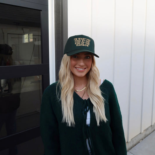 I'm What You Find At The End Of The Rainbow Embroidered Hat