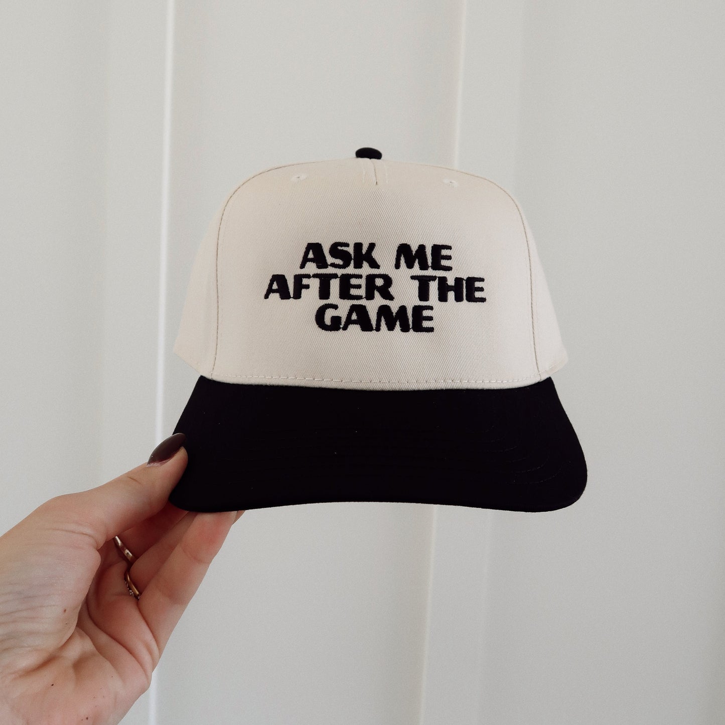 Ask Me After The Game Embroidered Hat