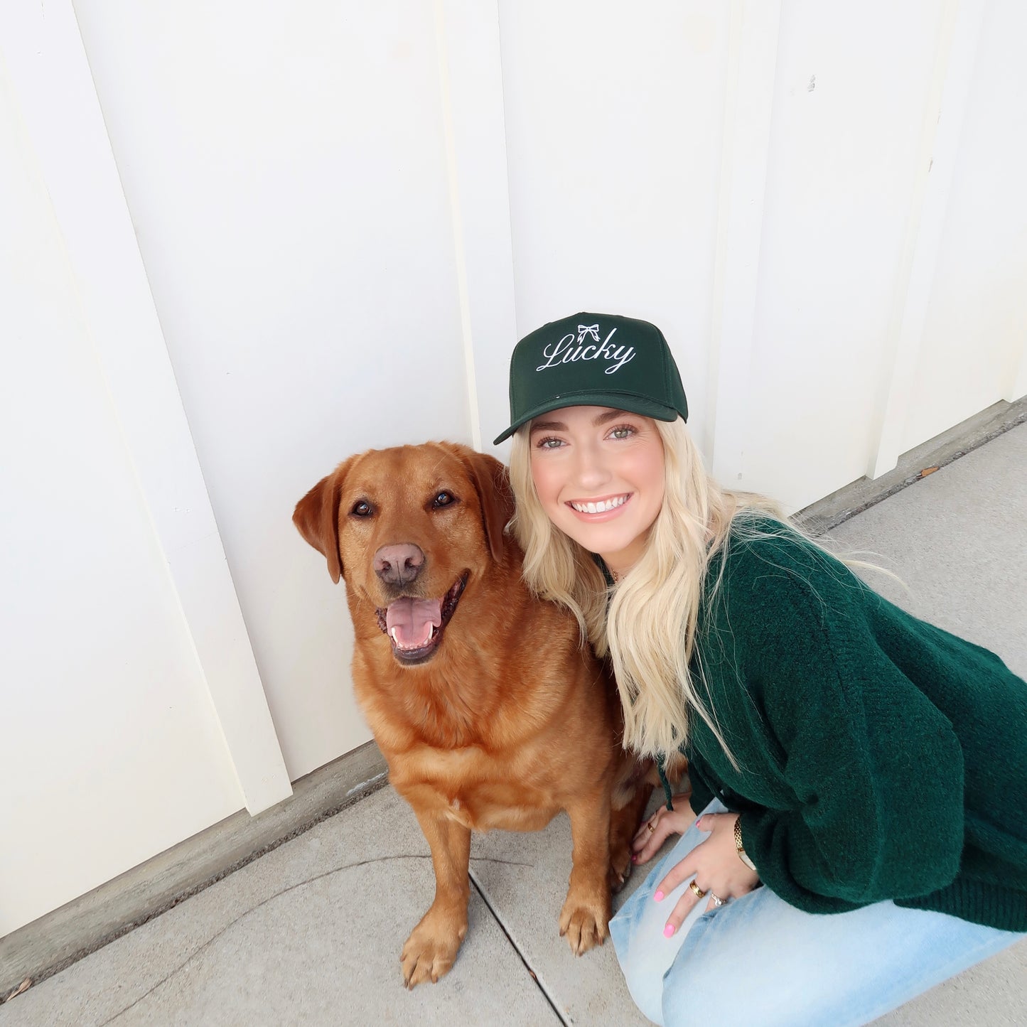 Lucky- Embroidered Trucker Hat