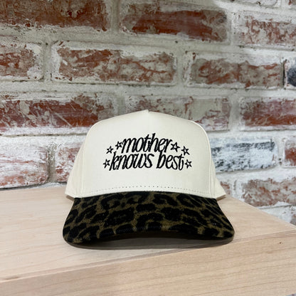 Mother's Day Leopard Embroidered Hat