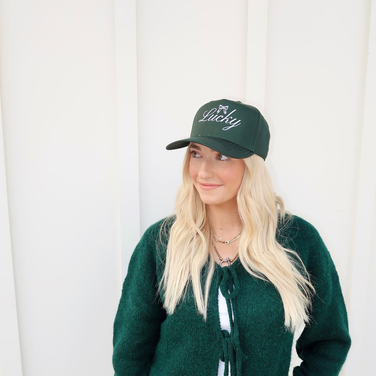 Lucky- Embroidered Trucker Hat