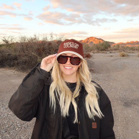 Raised On Country Embroidered Hat