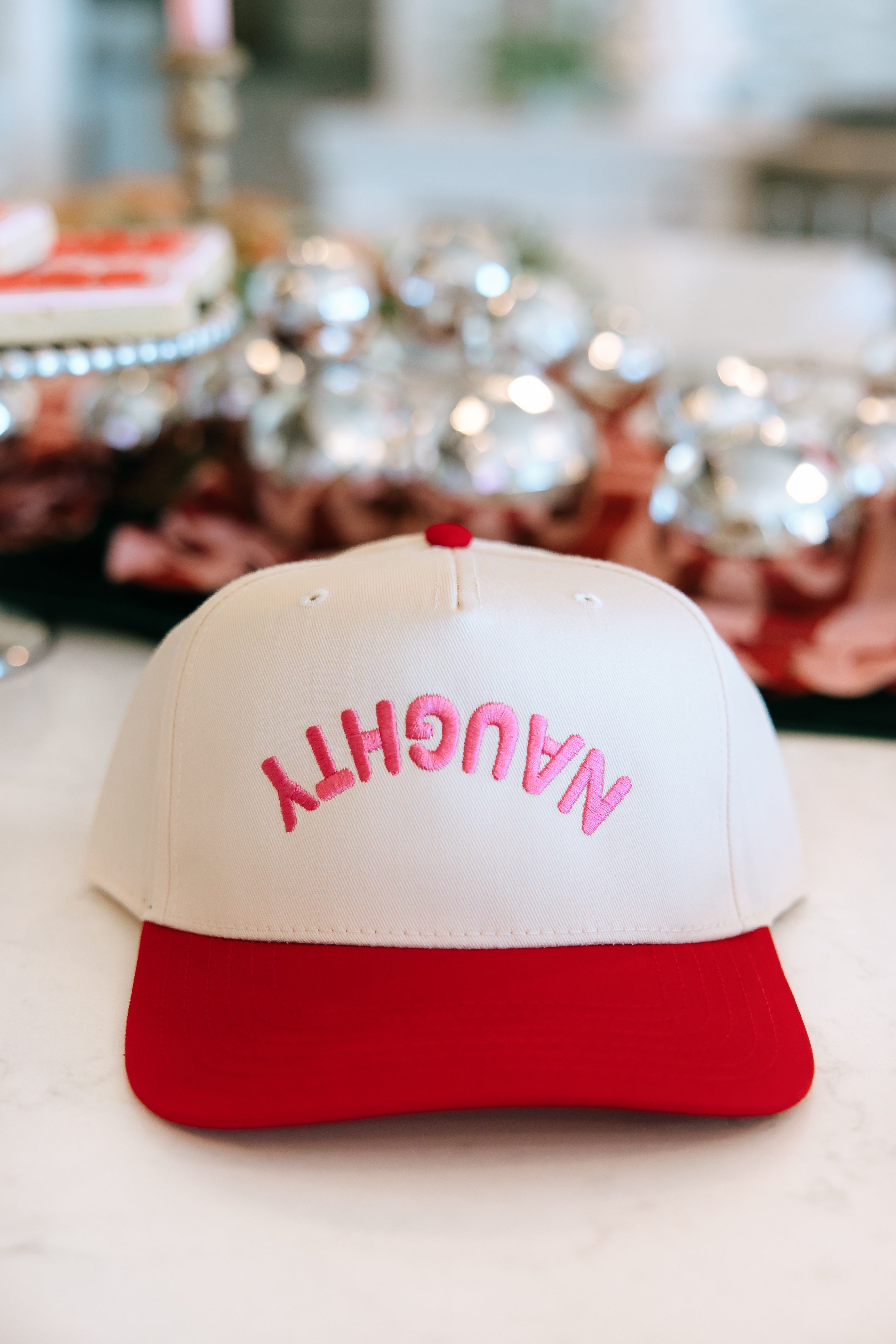 Naughty Embroidered Hat – Ruby Moon