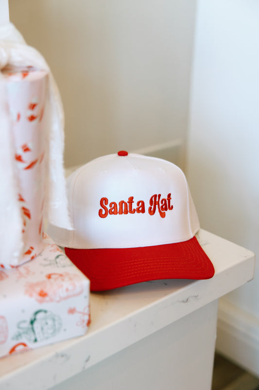 Santa Hat Trucker Hat- Holiday Shop