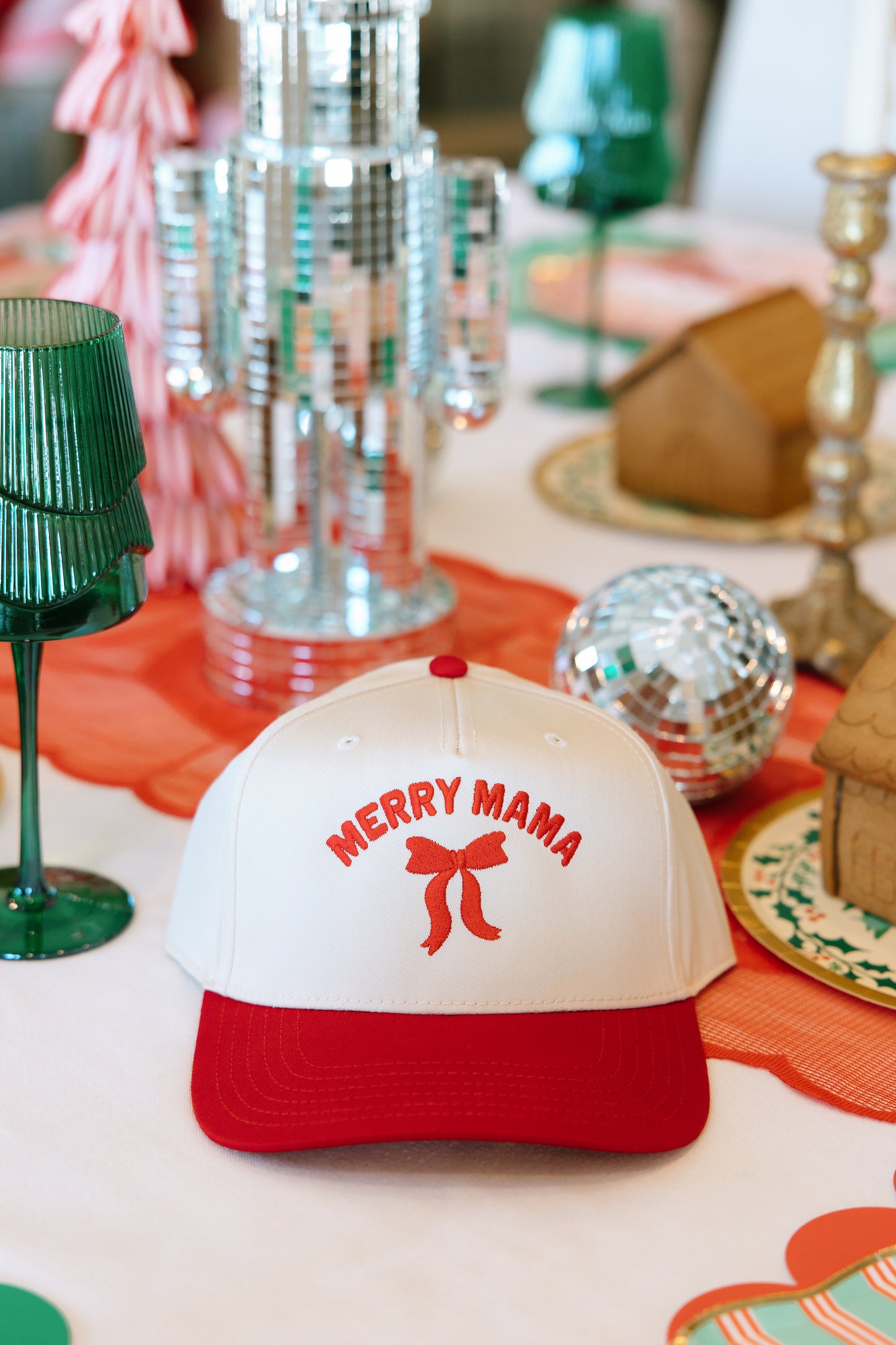 Merry Mama Embroidered Hat
