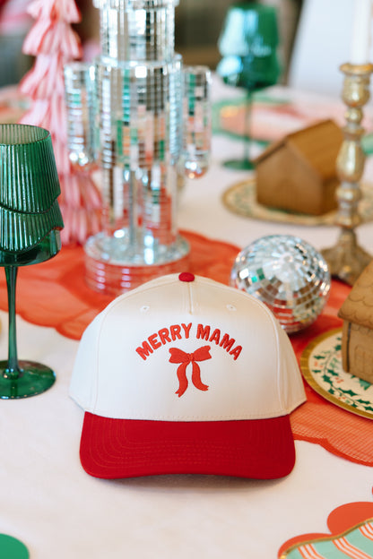Merry Mama Embroidered Hat