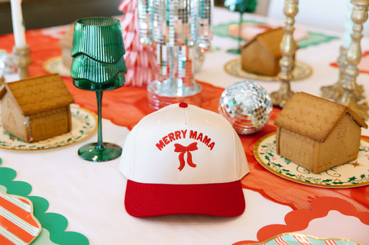Merry Mama Embroidered Hat