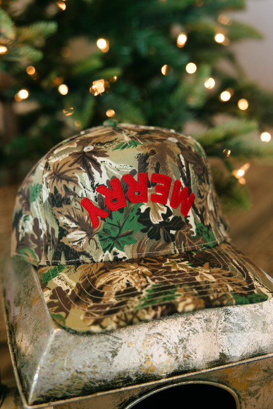 Merry Camo Embroidered Hat