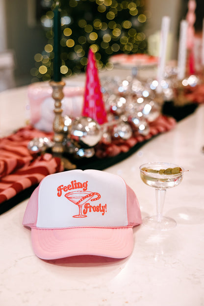 Feeling Frosty Martini Trucker Hat- Holiday Shop