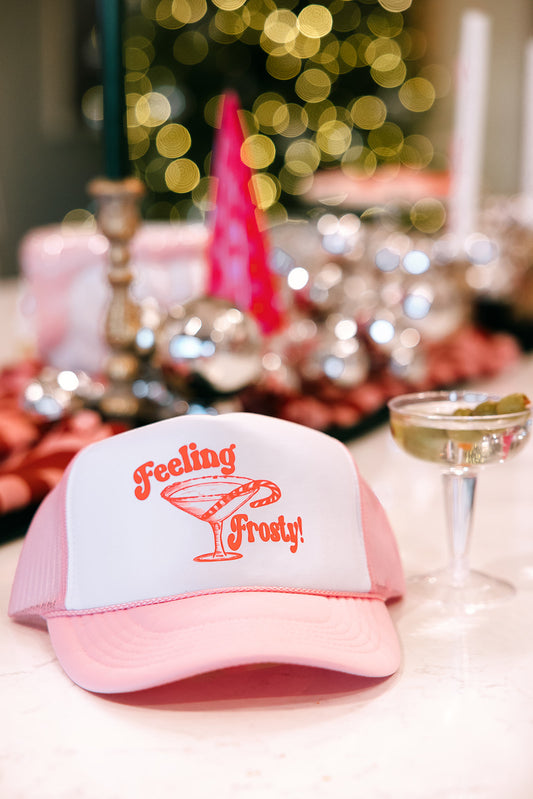 Feeling Frosty Martini Trucker Hat- Holiday Shop