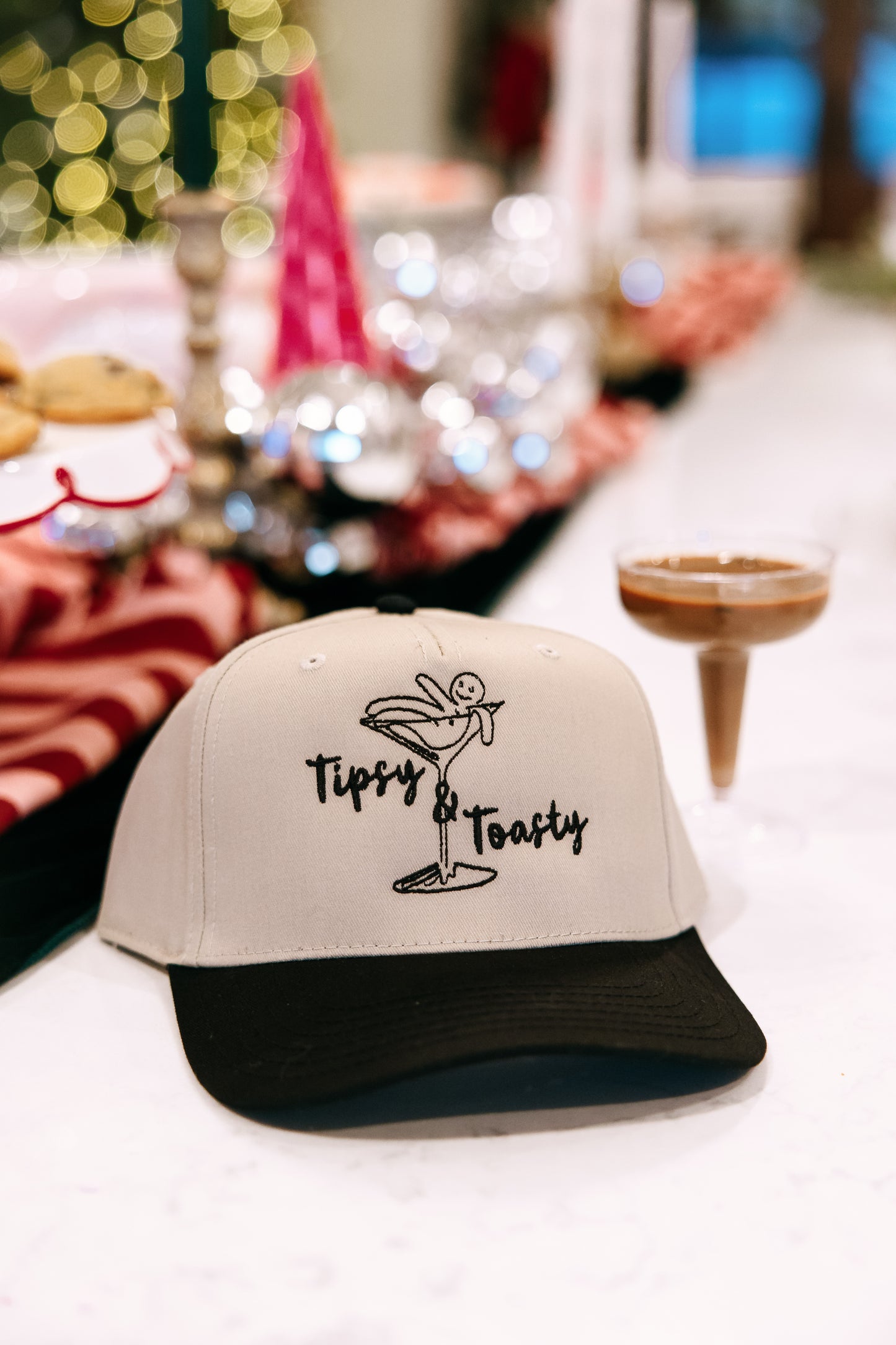 Tipsy & Toasty Embroidered Hat
