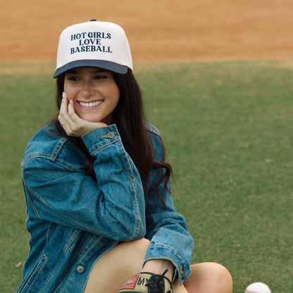 Hot Girls Love Baseball Embroidered Hat