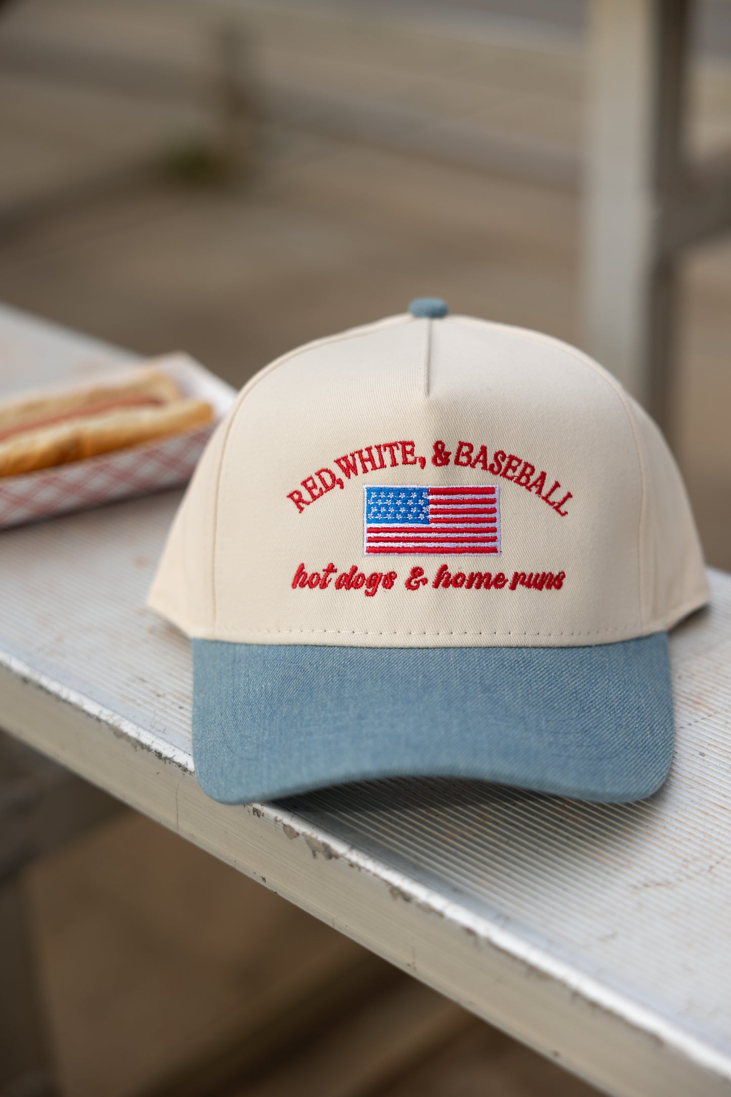 Red, White, & Baseball Hot Dogs & Home Runs